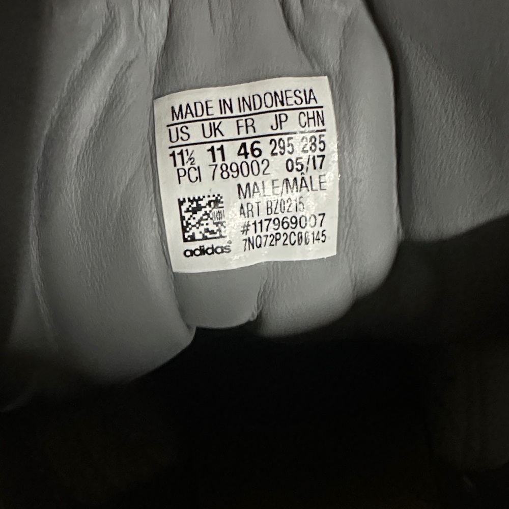 Adidas Men's Light Gray High-Top Sneakers - Picture 3 of 7
